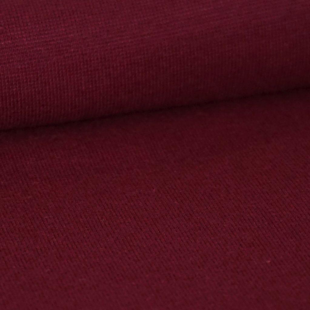 Bündchenware dunkelbordeaux – Bio